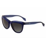 Alexander McQueen Women's 4247/S 4247S Cateye Sunglasses - Blue - Lens 58 Bridge 18 Temple 140mm