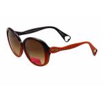 Betsey Johnson Women's Cleopatra BJ0133 BJ/0133 Round Sunglasses - Orange - Lens 55 Bridge 16 Temple 135mm