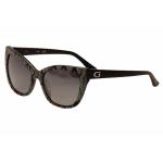 Guess Women's GU7438 GU/7438 Cat Eye Sunglasses - Black - Lens 54 Bridge 18 Temple 135mm
