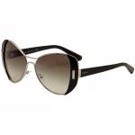 Prada Women's SPR 60S 60/S Butterfly Sunglasses - Silver/Black/Grey Gradient   1AB 0A7 - Lens 55 Bridge 16 Temple 135mm