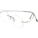 Silhouette Eyeglasses TMA Must Collection Chassis 5515 Rimless Optical Frame - Silver Grey   7110 (Formerly 6560)  - Bridge 21 Temple 150mm