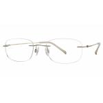 Charmant Men's Eyeglasses TI8334E TI/8334E Rimless Optical Frame - Gold - Lens 49 Bridge 19 Temple 140mm