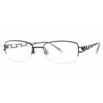 Charmant Women's Eyeglasses TI10818 TI/10818 Half Rim Optical Frame - Black - Lens 51 Bridge 18 Temple 140mm