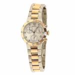 Bulova Diamond Collection 98R210 Rose Gold Silver Chronograph Analog Wat