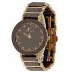 Bering Women s 11429 746 Stainless Steel Rose Gold Ceramic Black Analog Watch