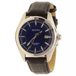 Bulova Men s 96B257 Precisionist Black Leather Analog Watch