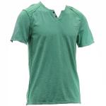 Buffalo By David Bitton Men's Narwayned Cotton 2 Button Henley T Shirt - Green - Medium