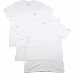 Calvin Klein Men's 3 Pc Cotton Classic Fit V Neck Basic T Shirt - White - X Large
