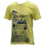 Buffalo By David Bitton Men's Niwatz Cotton Short Sleeve T Shirt - Yellow - XX Large