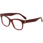 Alexander McQueen Women's Eyeglasses AM 0005O 0005/O Full Rim Optical Frame - Red - Lens 51 Bridge 18 Temple 140mm