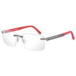 Porsche Design Men's Eyeglasses P'8236 P8236 S1 Rimless Optical Frame - Grey - Lens 58 Bridge 14 Temple 140mm