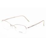 Silhouette Women's Eyeglasses TNG Nylor 4337 Half Rim Optical Frame - Pink - Lens 54 Bridge 17 Temple 135mm