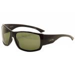 Smith Optics Dockside Retro Wrap Rectangular Sunglasses - Black/Grey/Chromapop Green Polarized  DL8/PZ - Lens 56 Bridge 17 Temple 125mm