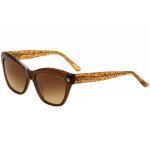 Guess By Marciano Women's GM0741 GM/0741 Fashion Cat Eye Sunglasses - Brown - Lens 56 Bridge 17 Temple 140mm