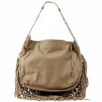 Steve Madden Women's BMadly Fringe Tote Handbag - Brown - 14H x 15L x 3D In