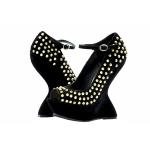 Steve Madden Women's Gammblee Black Multi Studded Heels Shoes - none - 8.5