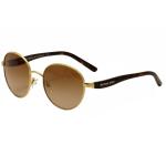 Michael Kors Women's Sadie III MK1007 MK/1007 Round Sunglasses - Gold/Havana/Smoke Gradient   100413 - Lens 52 Bridge 19 Temple 135mm