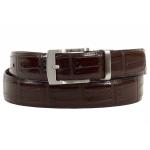 Florsheim Men's Crocodile Genuine Italian Leather Belt - Brown - 32