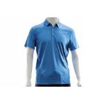 Calvin Klein Men's 100% Cotton Short Sleeve Polo Shirt - Danish Blue - Classic Fit