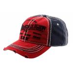 True Religion Men's Printed Adjustable Cotton Baseball Hat - Red - Adjustable