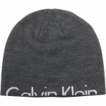 Calvin Klein Men's Hidden Rolled Logo Beanie Cap Winter Hat (One Size Fits Most) - Grey - One Size Fits Most