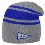 Kangol Reversible Stripe Slouch Cap Fashion Beanie Hat (One Size Fits Most) - Grey - One Size Fits Most
