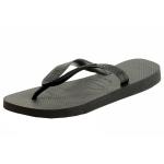 Havaianas Women's Top Logo Fashion Flip Flops Sandals Shoes - Black - 9 B(M) US/10 B(M) US