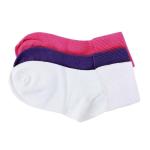 Stride Rite Toddler/Little/Big Girl's 3 Pairs Comfort Seam Turncuff Socks - Multi - 6 7.5 Fits Shoe 7 10 Toddler