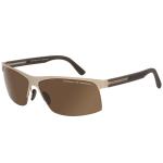Porsche Design Men's P'8561 P8561 Sport Sunglasses - Gold - Lens 64 Bridge 13 Temple 130mm