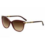 Burberry Women's B4216 B/4216 Fashion Cat Eye Sunglasses - Red - Lens 57 Bridge 16 B 46 ED 62 Temple 140mm