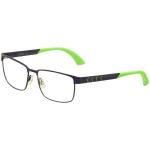 Puma Men's Eyeglasses PU0050O PU/0050O Full Rim Optical Frame - Blue - Lens 57 Bridge 17 Temple 140mm