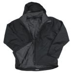 Adidas Men's Wandertag Climaproof Insulated Hooded Winter Jacket - Black - Medium