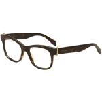 Alexander McQueen Women's Eyeglasses AM 0005O 0005/O Full Rim Optical Frame - Brown - Lens 51 Bridge 18 Temple 140mm