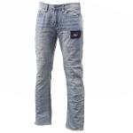 Buffalo By David Bitton Men's Ash Skinny Jeans - Ripped & Patched Indigo - 32x32