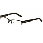 Armani Exchange Men's Eyeglasses AX1014 AX/1014 Half Rim Optical Frame - Black - Lens 53 Bridge 17 Temple 145mm