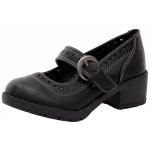 Mia Girl's Emma Cut Out Mary Jane Heels Shoes - Black - 13 M US Little Kid