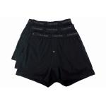 Calvin Klein Men's 3 Pc Classic Fit Cotton Knit Boxers Underwear - Black - Large