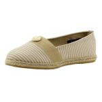Nautica Girl's Azeda Stripe Canvas Fashion Slip On Shoes - Brown - 5   Big Kid