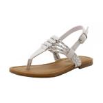 Mia Girl's Posh Strappy Fashion Sandals Shoes - White - 4   Little Kid