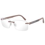 Porsche Design Men's Eyeglasses P'8236 P8236 S1 Rimless Optical Frame - Beige - Lens 58 Bridge 14 Temple 140mm