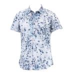 Calvin Klein Men's Short Sleeve Cotton Button Front Shirt - White - XX Large