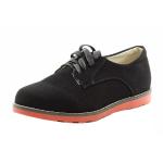 Easy Strider Boy's Suede Buck Fashion Oxford School Uniform Shoes - Black - 4   Big Kid