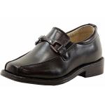 Easy Strider Boy's The Classic Loafer School Uniform Loafers Shoes  - Black - 1 M US Little Kid