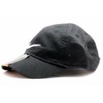 Nike Toddler Solid Swoosh Cotton Baseball Cap Sz: 2/4T - Black - 2/4T