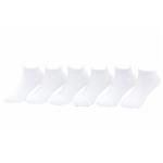 Jefferies Toddler/Little/Big Kid 6 Pairs Seamless Low Cut Half Cushion Socks - White - 5 6.5 Fits Shoe 4 8.5 (Toddler)