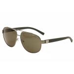 Armani Exchange Men's AX 2019/S 2019S Pilot Sunglasses - Matte Gunmetal/Green/Brown   6088/73 - Lens 60 Bridge 13 Temple 140mm