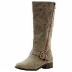 Mia Girl's Mavis Fashion Studded Boots Shoes - Brown - 13   Little Kid