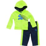 Puma Infant Boy's Cat Logo Full Zip Front Hoodie Sweatshirt & Pant Set - Green - 0 3 Months Infant