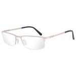 Porsche Design Men's Eyeglasses P'8237 P8237 Half Rim Optical Frame - Gold - Lens 56 Bridge 19 Temple 145mm