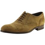 Hugo Boss Men's Caponio 50260413 Suede Fashion Oxford Shoes - Light/Pastel Brown - 12